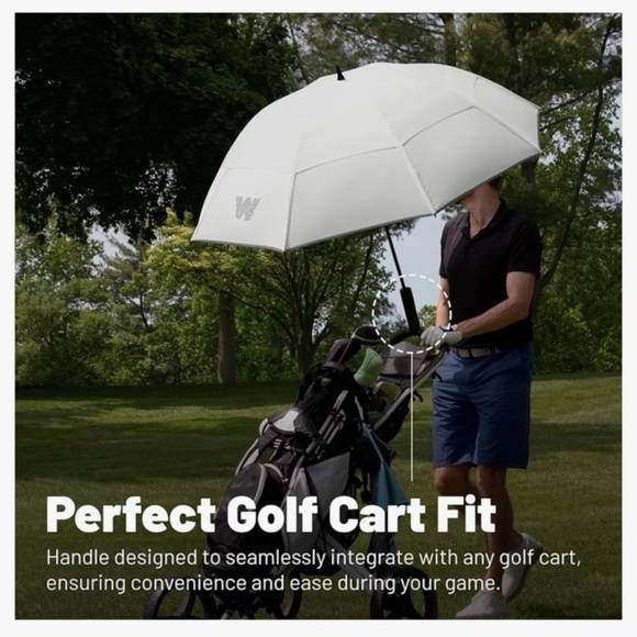 NEW 68” Weatherman Golf Umbrella - Georgetown Hoyas University Navy Blue - Picture 8 of 9